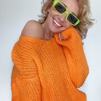 Megztinis THICK bright orange