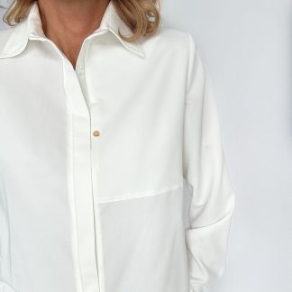 Balti marškiniai kišenė ONE